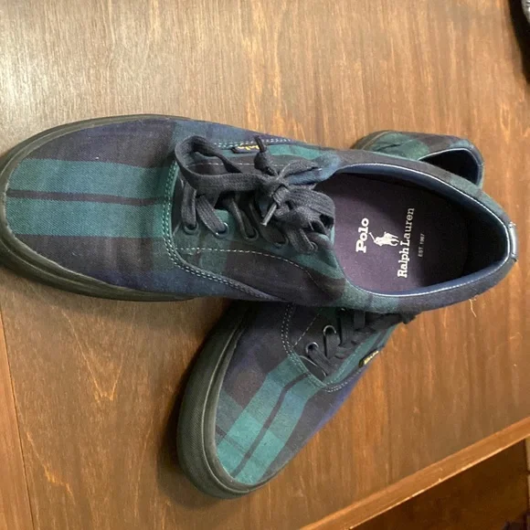 Ralph Lauren Tartan Thornton loaders - Picture 1 of 7